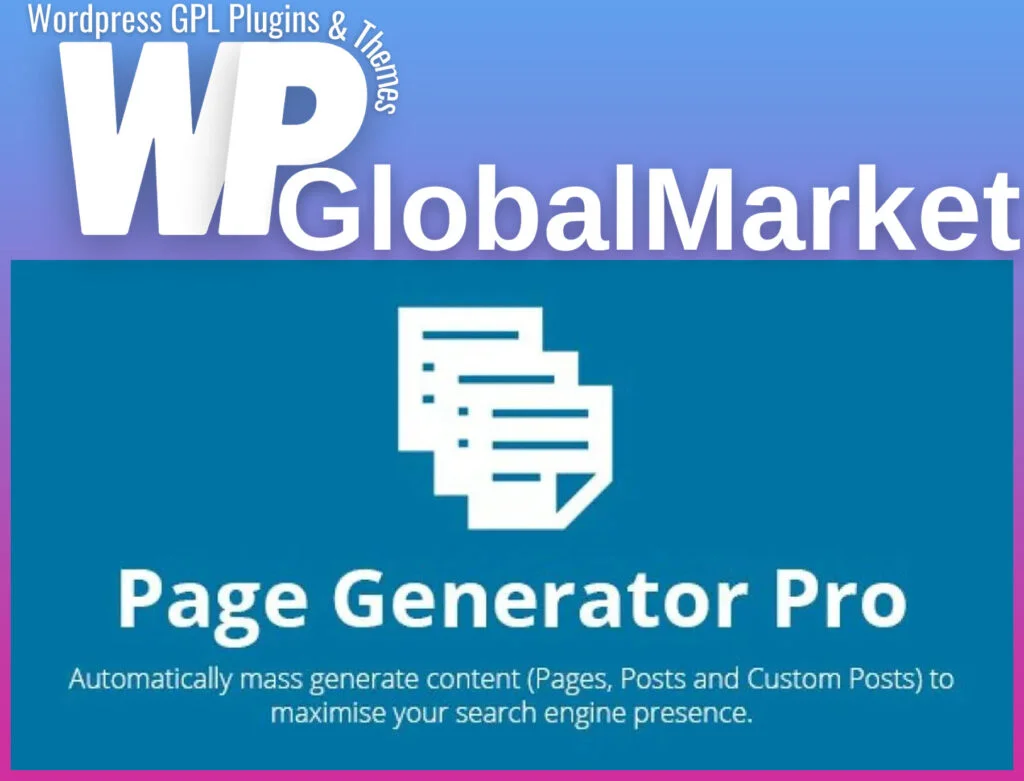 Page generator pro