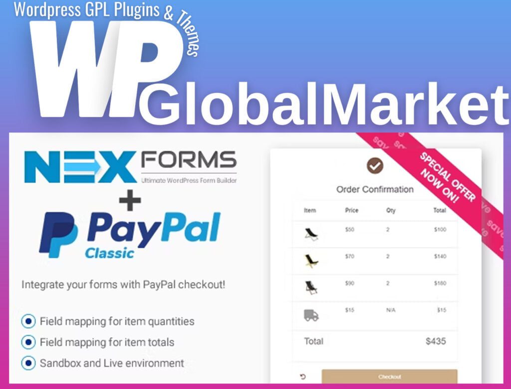 PayPal for NEX-Forms