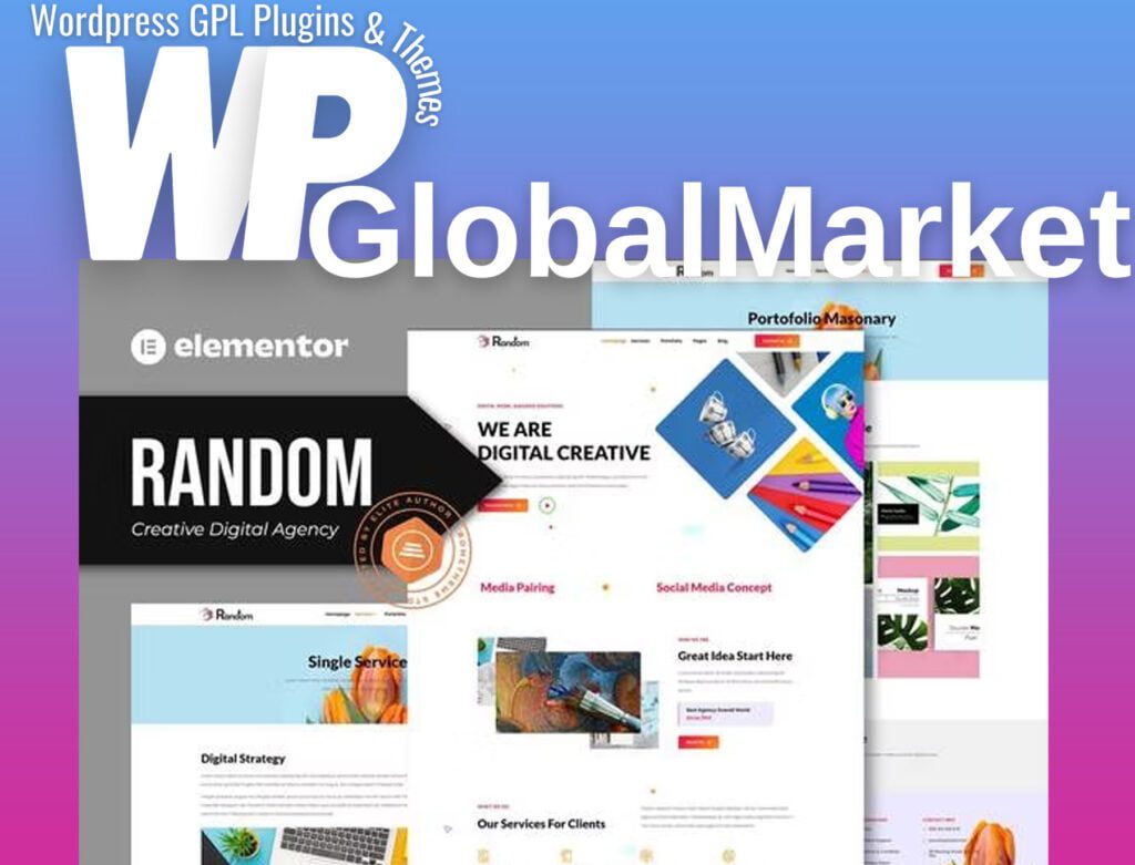 Random – Creative Digital Agency Elementor Template Kit