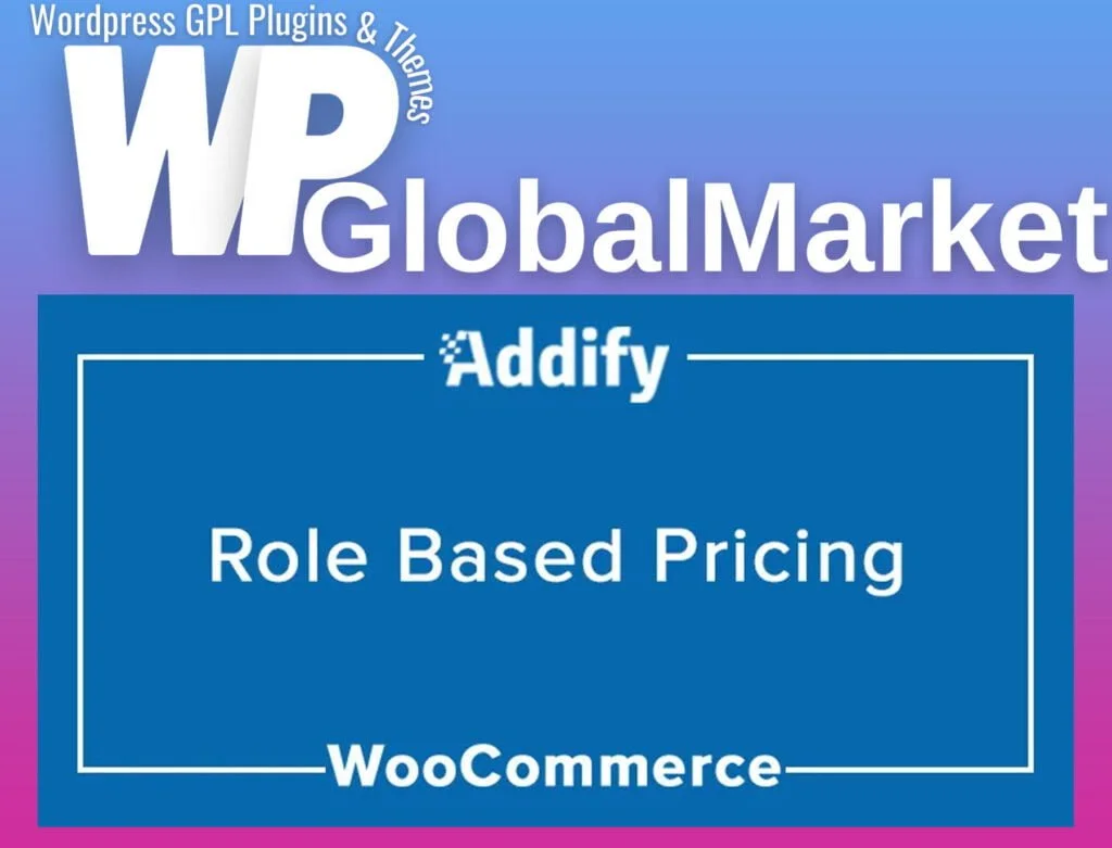 Role based pricing for woocommerce