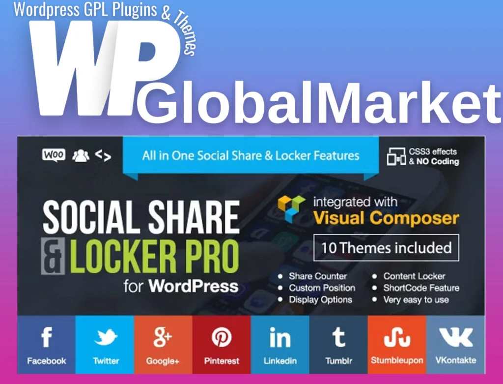 Social share and locker pro wp plugin