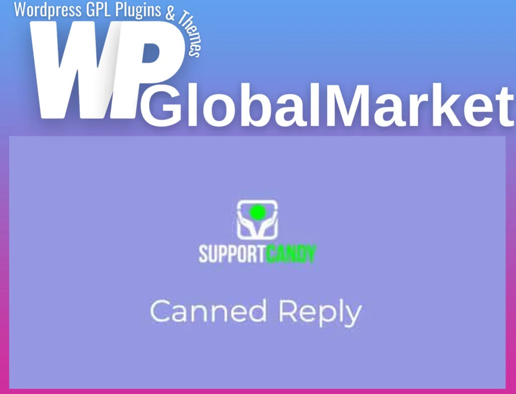 Supportcandy – canned reply