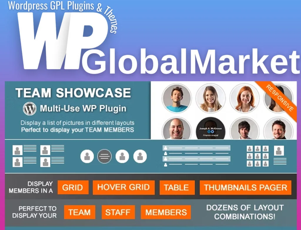 Team showcase wordpress plugin