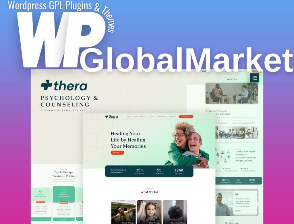 Thera – Psychology and Counseling Elementor Template Kit