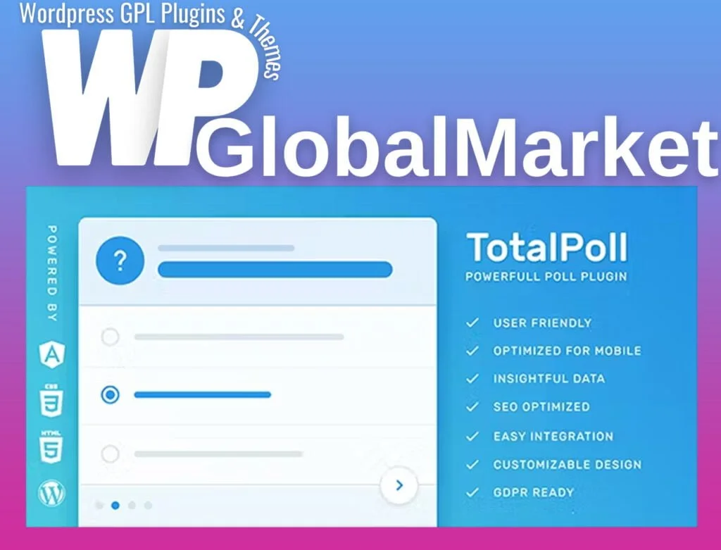 Totalpoll pro – responsive wordpress poll plugin