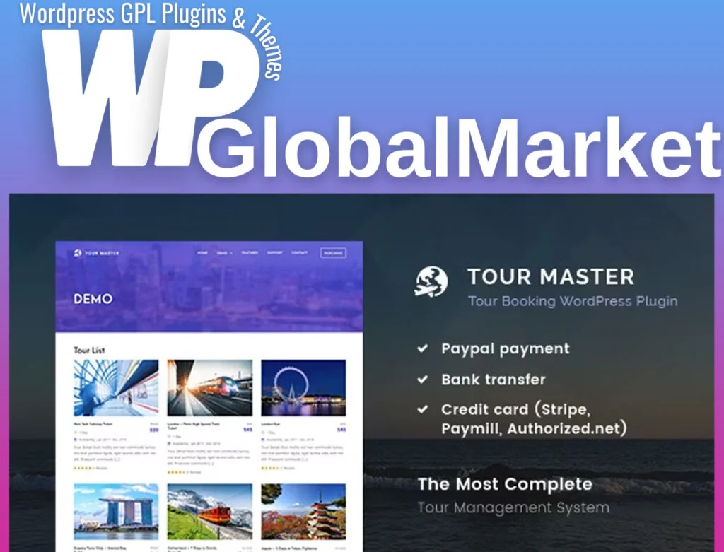 Tour master – tour booking, travel, hotel