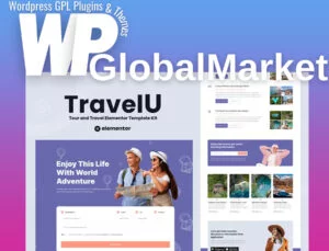 TravelU – Tour and Travel Elementor Template Kit