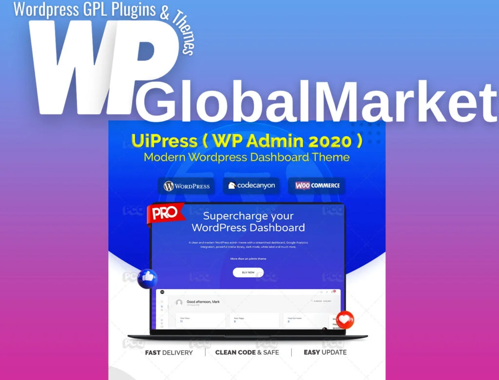 Wp admin 2020 modern admin dashboard