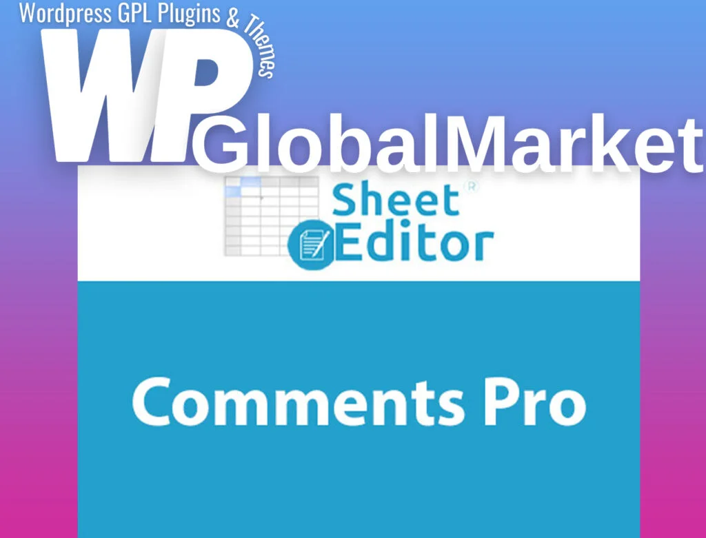 Wp sheet editor – comments pro