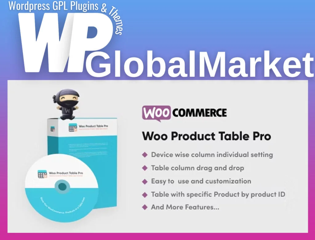 Woo product table pro wordpress plugin