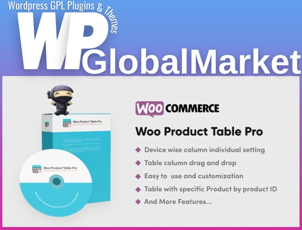 Woo products table pro – making quick order table