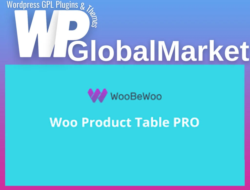 Woobewoo product table pro