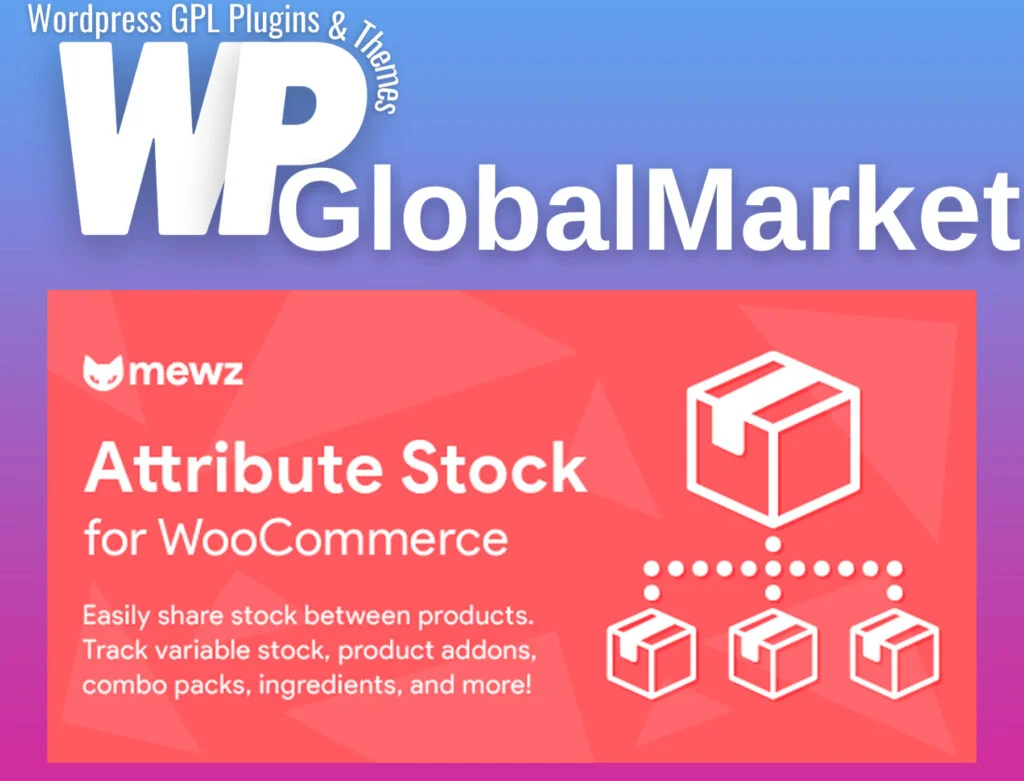 Woocommerce attribute stock – share stock between products