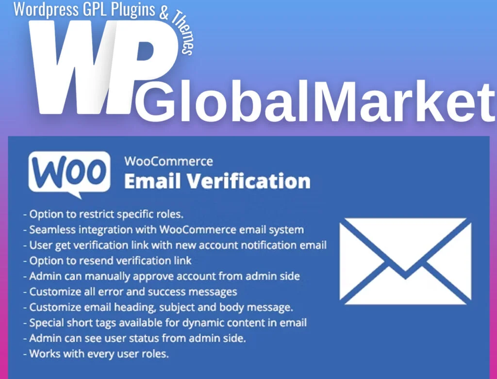 Woocommerce email verification