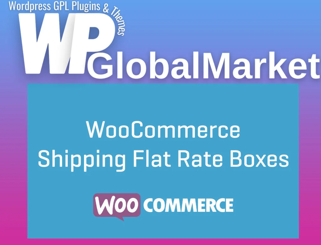 Woocommerce flat rate box shipping