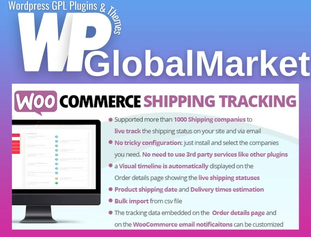 Woocommerce shipping tracking