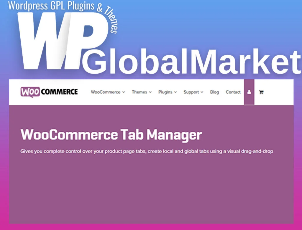 Woocommerce tab manager