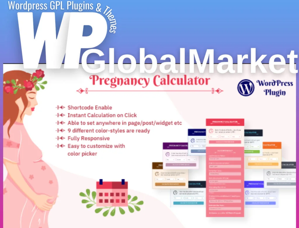 Wordpress pregnancy calculator