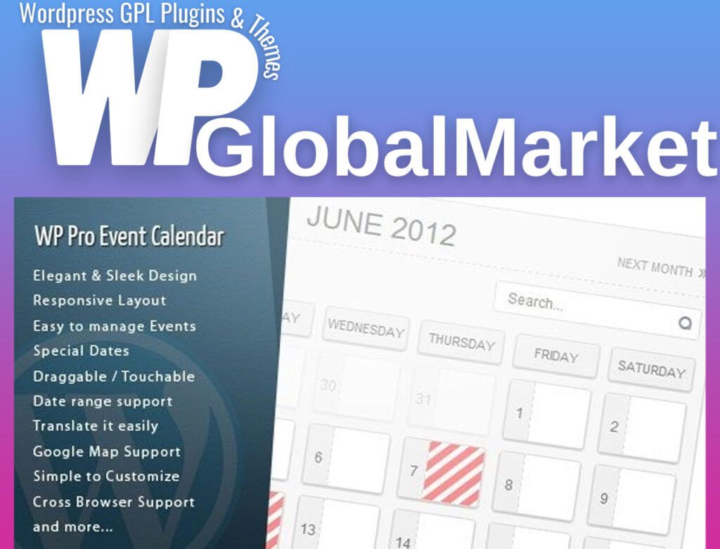 WordPress Pro Event Calendar