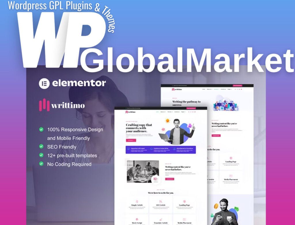 Writtimo – Content Writing Service Agency Elementor Kit