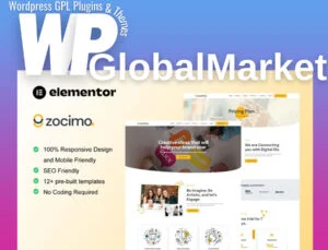 Zocimo – Social Media Marketing Agency Elementor Template Kit