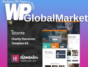 Idonte – charity non-profit elementor template kit