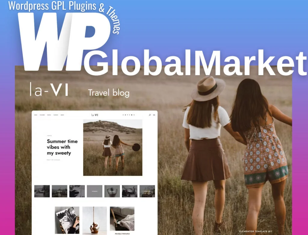 Lavi – travel blog elementor template kit