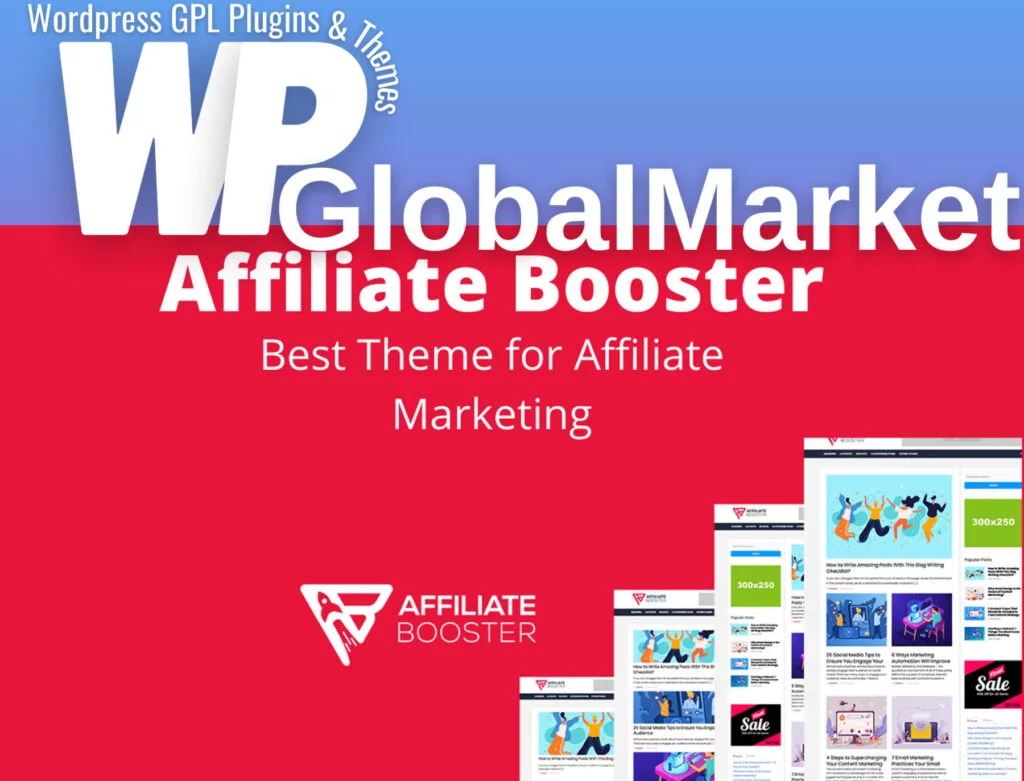 Affiliate booster – best theme for affiliate marketing with block pro