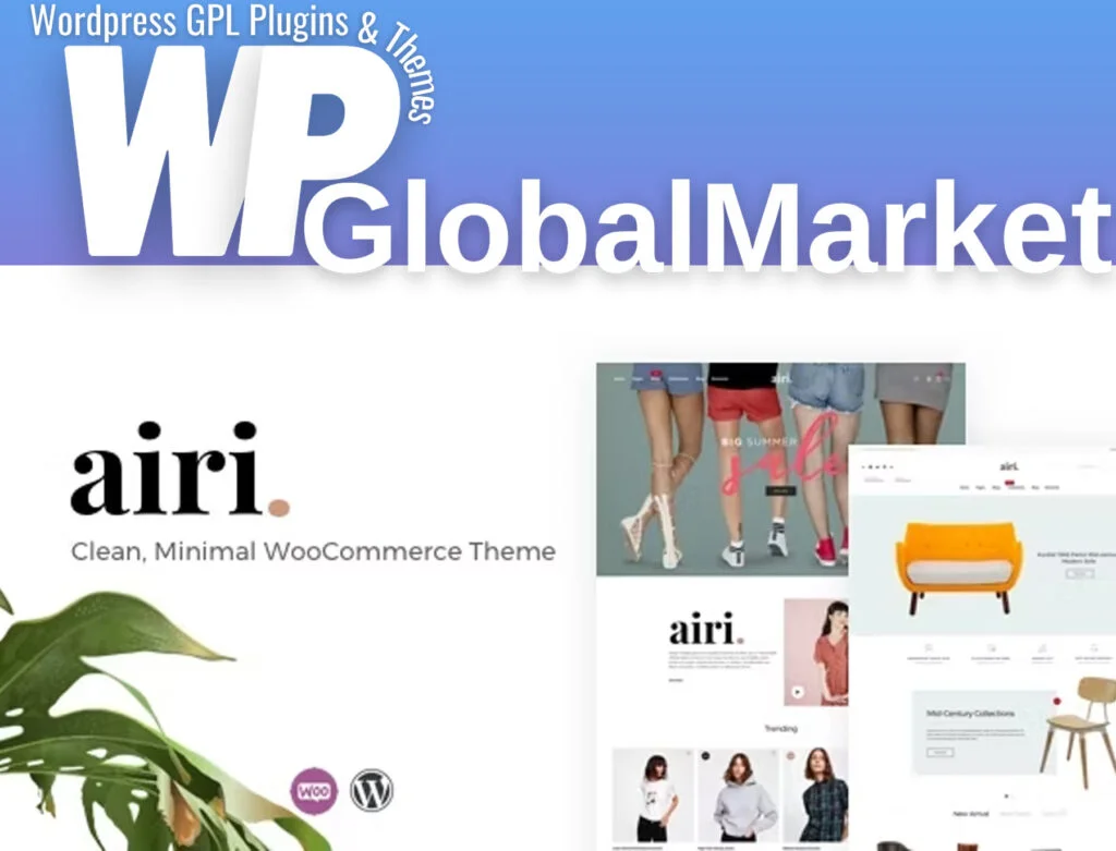 Airi – clean, minimal woocommerce theme