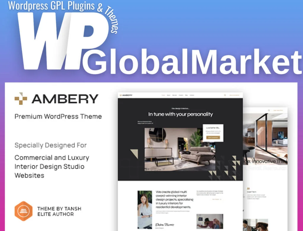 Ambery – interior design wordpress theme