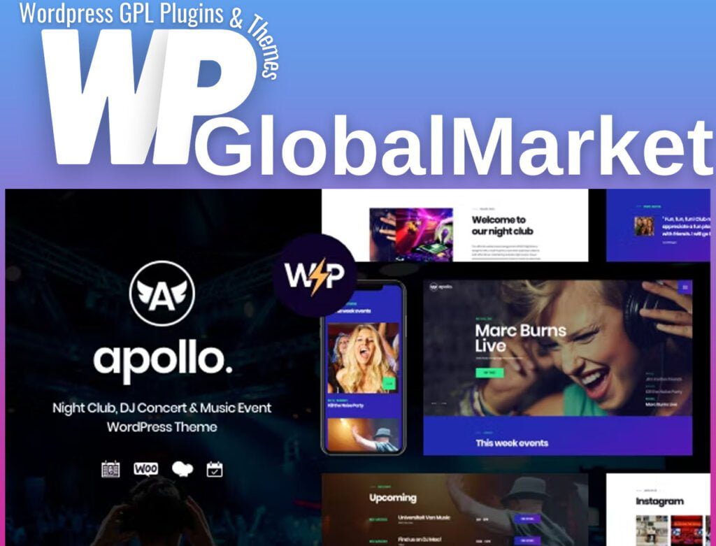 Apollo | Night Club, DJ Concert and Music Event Theme