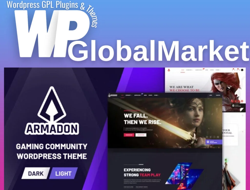 Armadon – gaming community wordpress theme