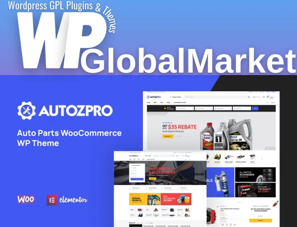 Autozpro – auto parts woocommerce wordpress theme