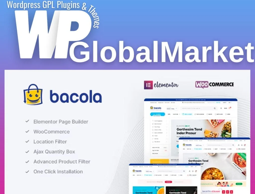 Bacola – grocery store and food ecommerce theme