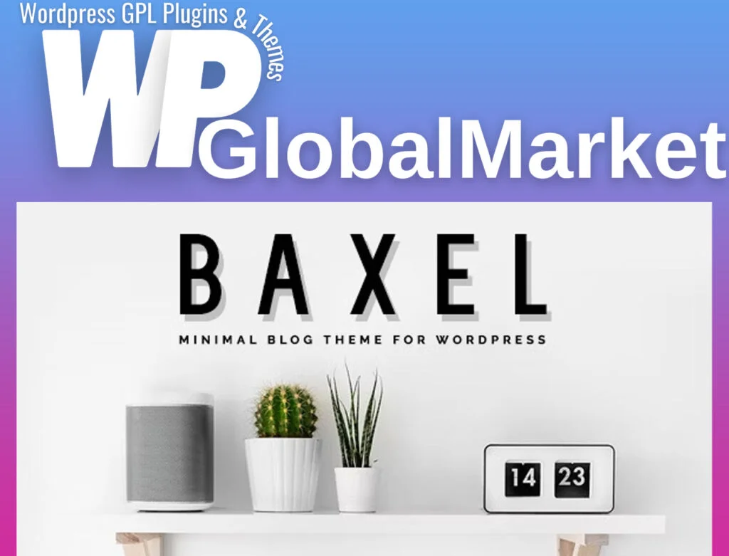 Baxel – minimal blog theme for wordpress