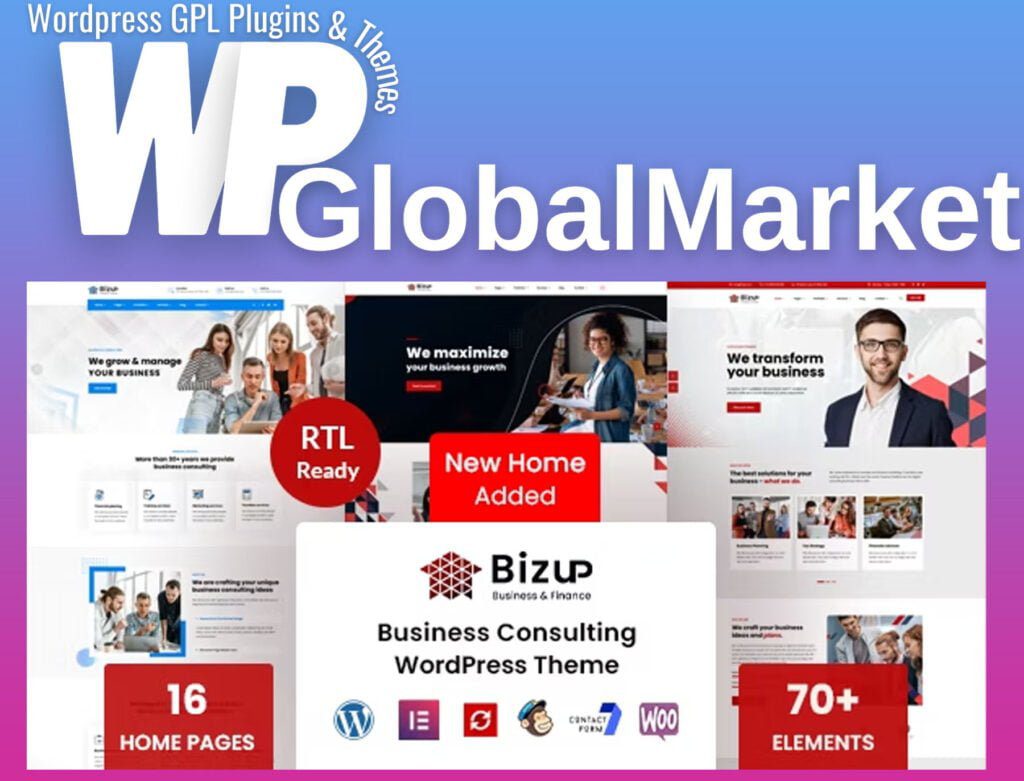 Bizup – Business Consulting WordPress Theme