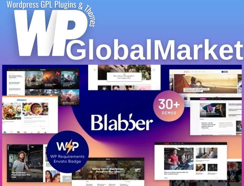 Blabber elementor blog and magazine theme