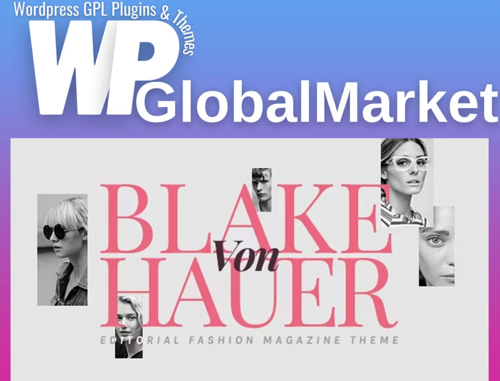 Blake von hauer – editorial fashion magazine theme