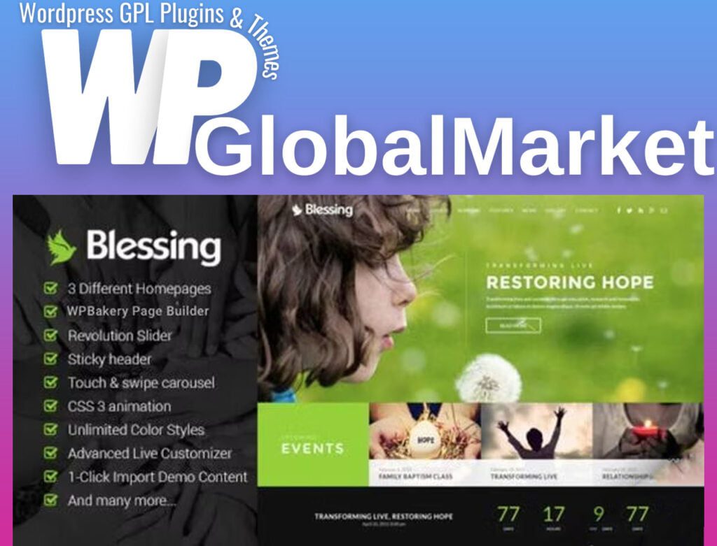 Blessing | responsive wordpress theme for church websites
