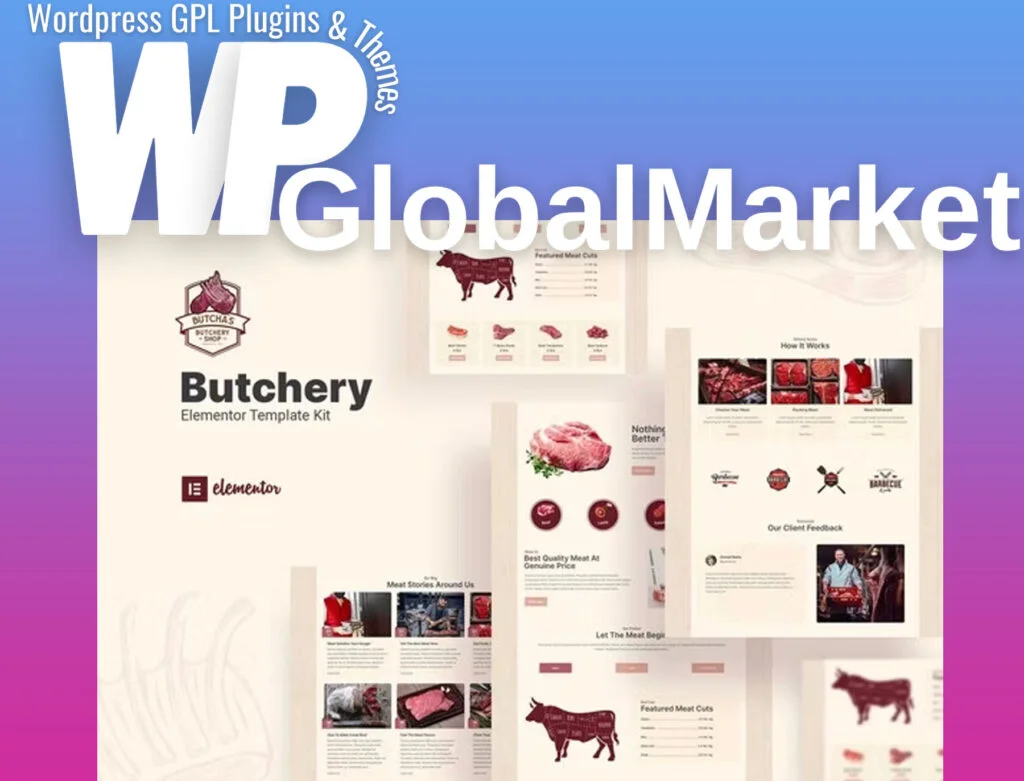 Butcha – butchery shop elementor template kit