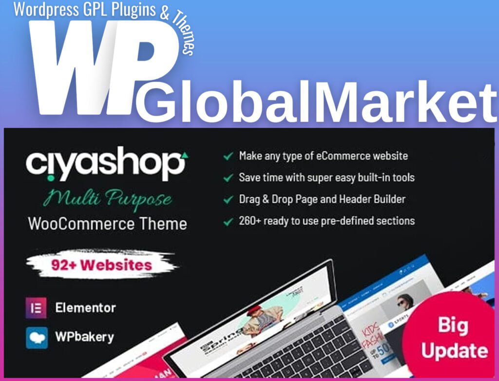 CiyaShop – Multi-Purpose WooCommerce