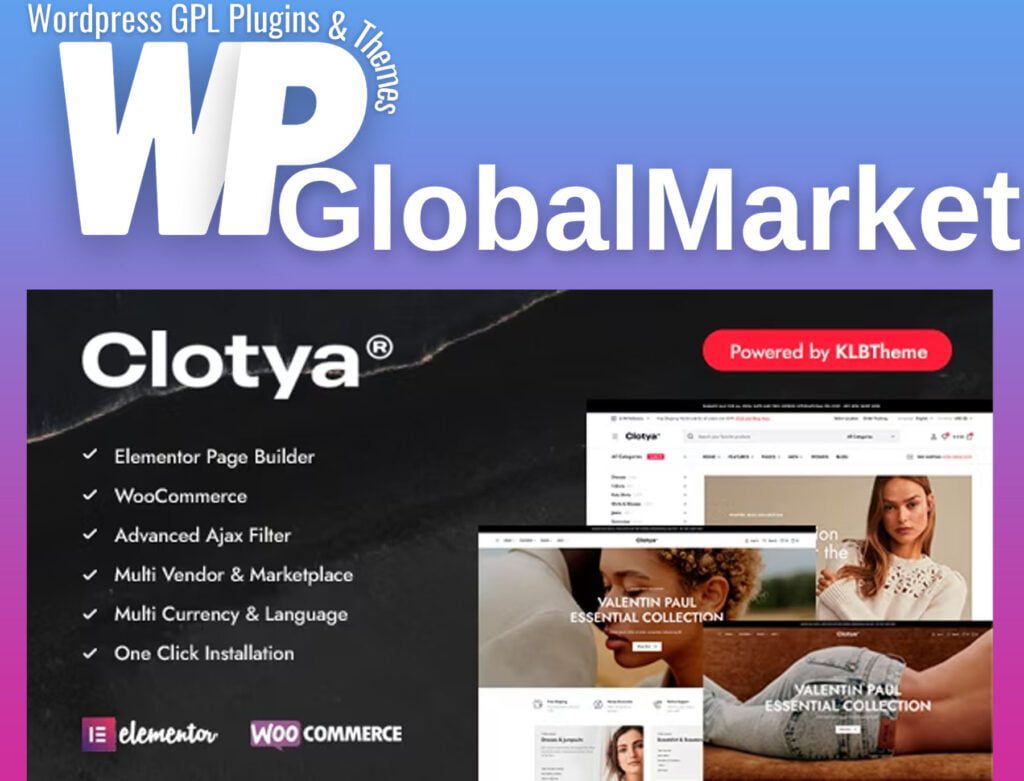 Clotya – Fashion Store eCommerce Theme