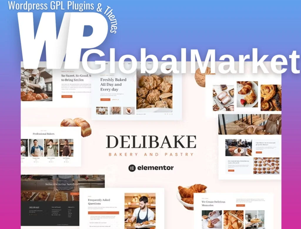 Delibake – bakery and pastry elementor template kit