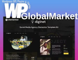 Diginet – Social Media Marketing Agency Elementor Template Kit