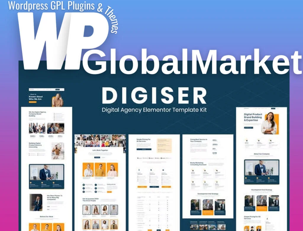 Digiser – digital agency elementor template kit