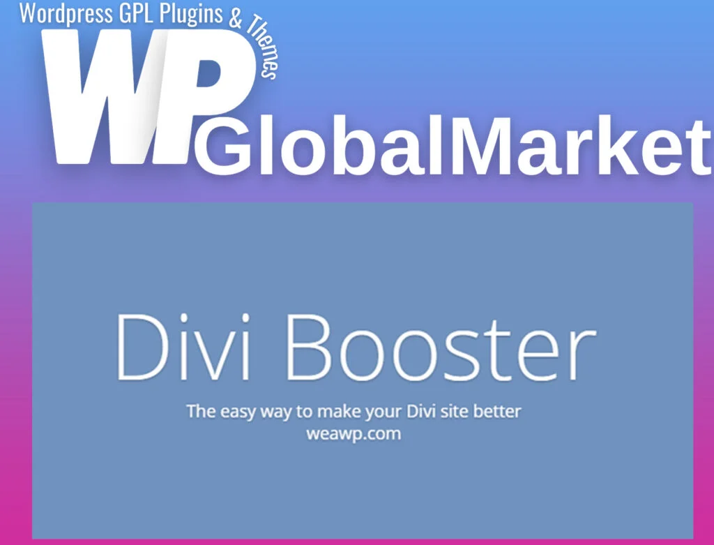 Divi booster enhance your divi theme