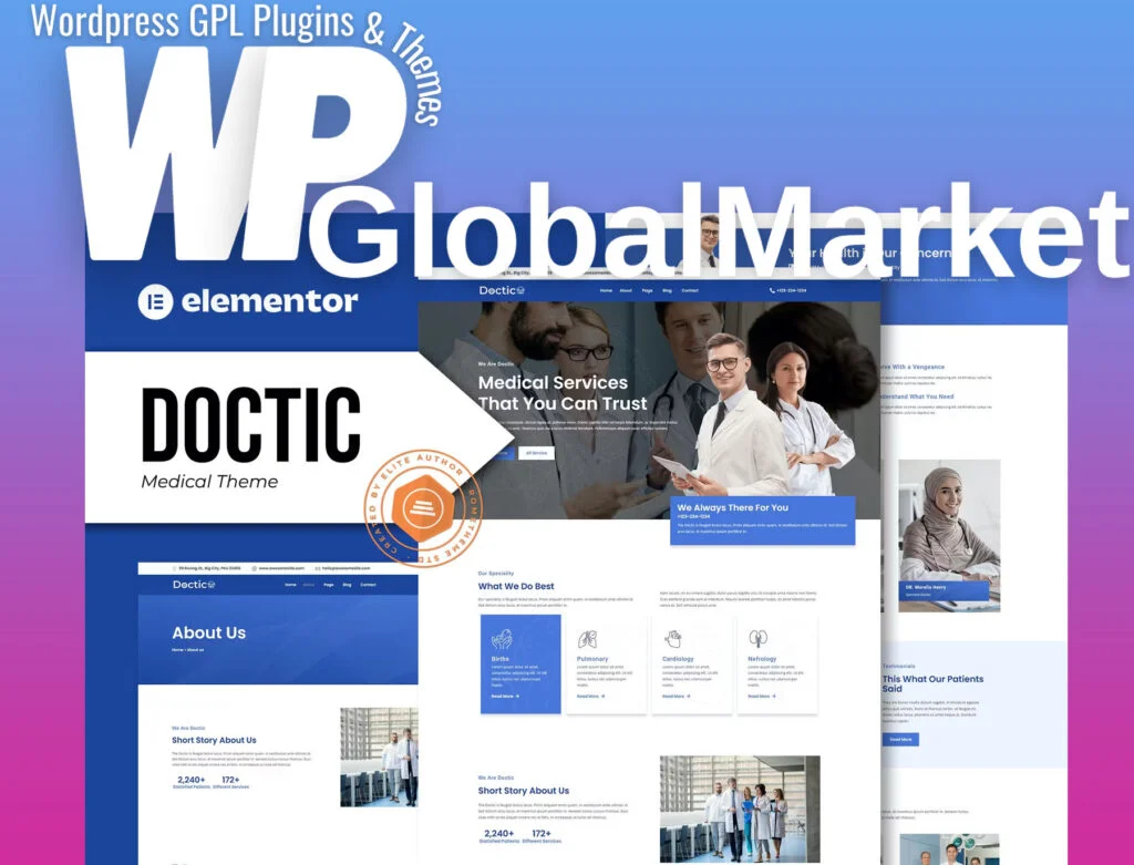 Doctic – medical elementor template kit