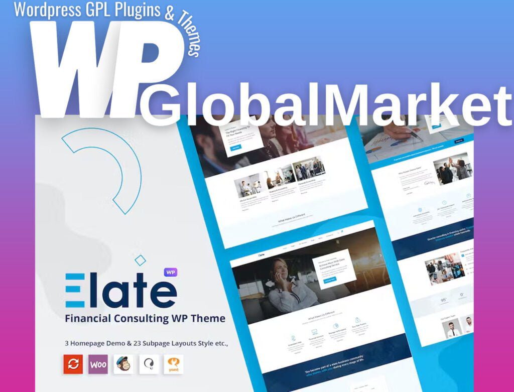 Elate | Financial Consulting WordPress Theme