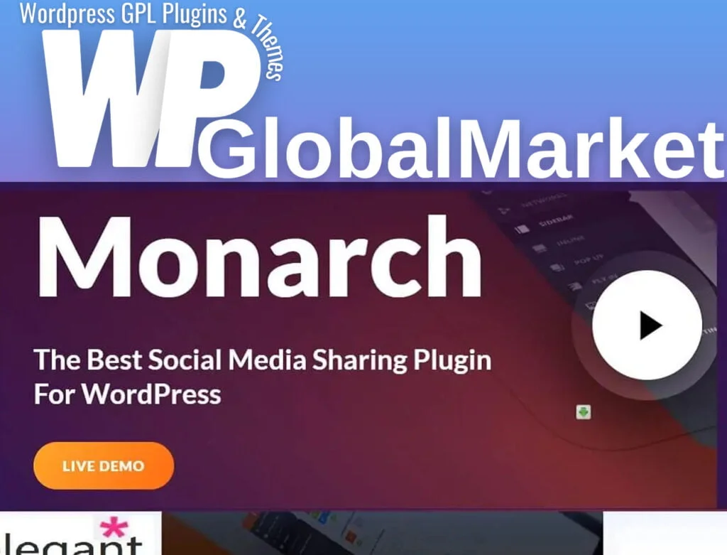 Elegant themes monarch social media sharing