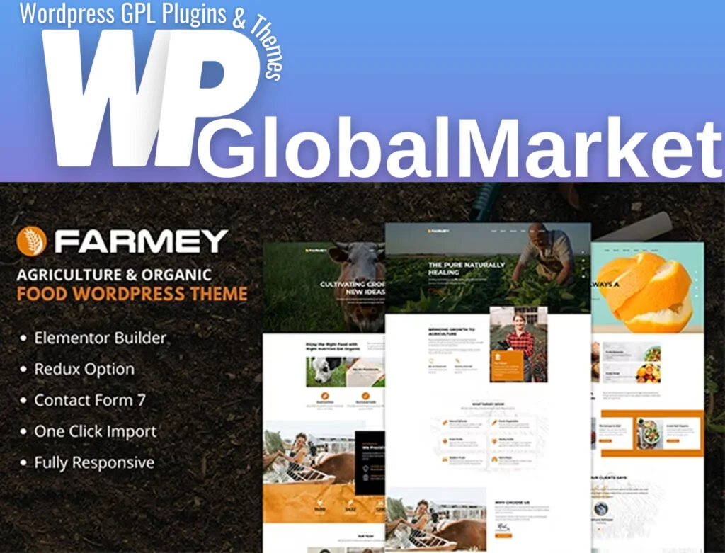 Farmey – agriculture wordpress theme